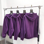 Purple Cotton Web Print Pullover - Men's