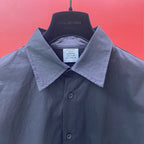 Navy Cotton Plain Long-Sleeve - Men's