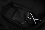 Black Cotton Text Logo Pullover - Men's