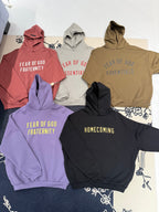 Pink Cotton Chest Text Pullover - Men's