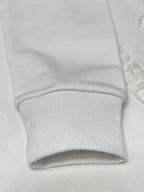 Black Cotton Tonal Emblem Crewneck - Men's
