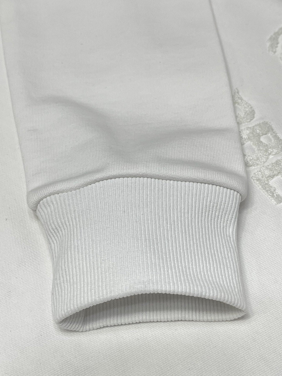Black Cotton Tonal Emblem Crewneck - Men's