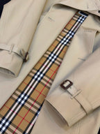 Navy Belted Trench - Men's