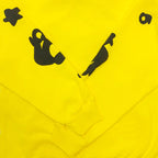 Yellow Cotton Star Print Pullover - Men's