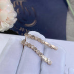 Bee Love Rose Gold Diamond Long Earrings – LUX VERSE Luxury Designer Fashion Outlet