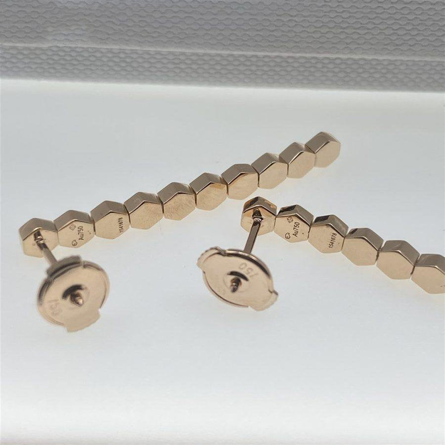 Bee Love Rose Gold Diamond Long Earrings – LUX VERSE Luxury Designer Fashion Outlet