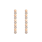 Bee Love Rose Gold Diamond Long Earrings – LUX VERSE Luxury Designer Fashion Outlet