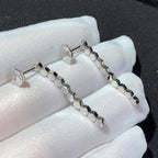 Bee Love Silver Diamond Long Earrings – LUX VERSE Luxury Designer Fashion Outlet