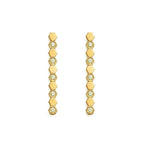Bee Love Gold Diamond Long Earrings – LUX VERSE Luxury Designer Fashion Outlet