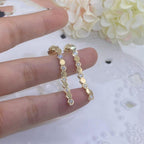 Bee Love Gold Diamond Long Earrings – LUX VERSE Luxury Designer Fashion Outlet
