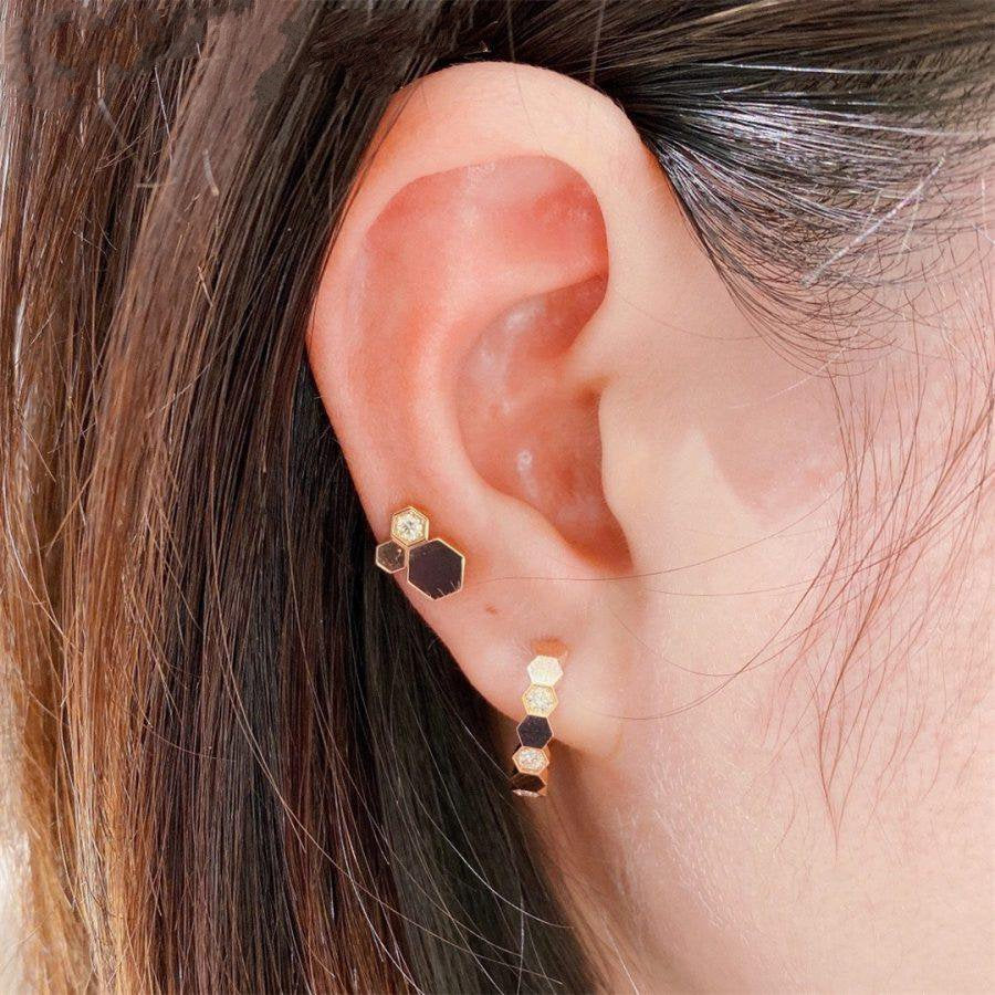 Bee Love Earrings Diamond – LUX VERSE Luxury Designer Fashion Outlet