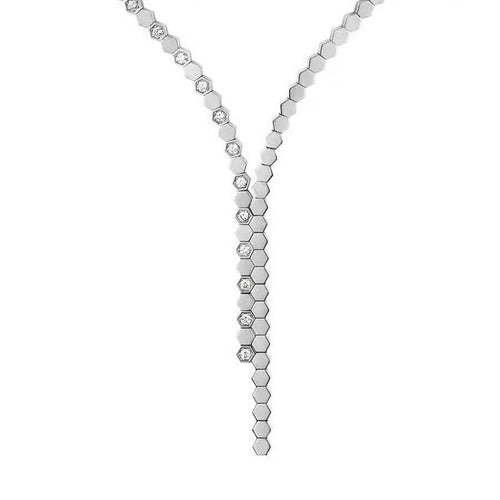 Bee Love Necklace Silver Diamond – LUX VERSE Luxury Designer Fashion Outlet