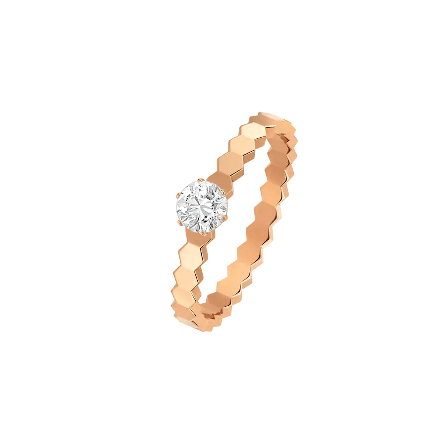 Bee Love Ring Rose Gold 1 Diamond – LUX VERSE Luxury Designer Fashion Outlet