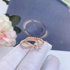 Bee Love Ring Rose Gold 1 Diamond – LUX VERSE Luxury Designer Fashion Outlet
