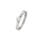 Bee Love Ring Silver 1 Diamond – LUX VERSE Luxury Designer Fashion Outlet