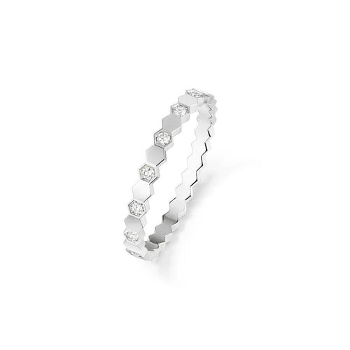 Bee Love Ring Silver Diamond – LUX VERSE Luxury Designer Fashion Outlet
