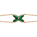 Jeux Bracelet Malachite Rose Gold 1 Diamond – LUX VERSE Luxury Designer Fashion Outlet