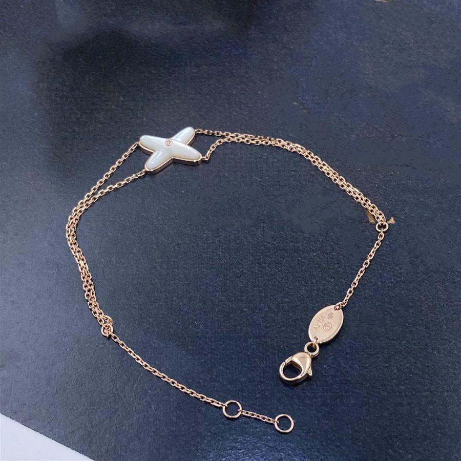 Jeux Bracelet White Mop Rose Gold 1 Diamond – LUX VERSE Luxury Designer Fashion Outlet