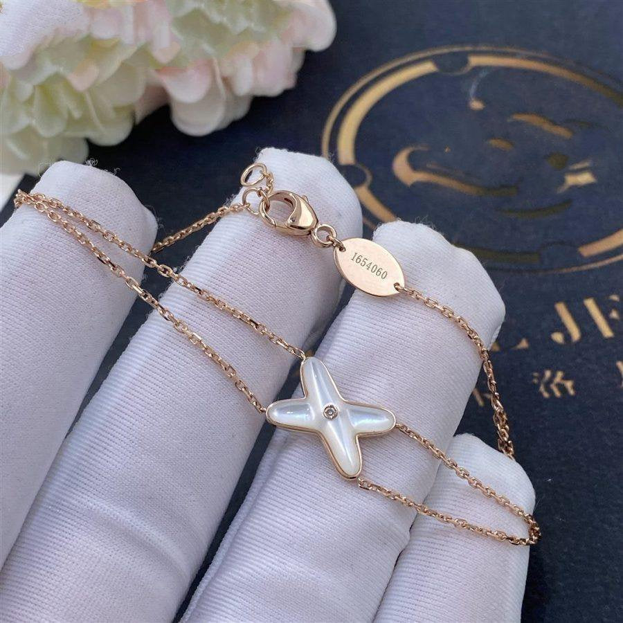 Jeux Bracelet White Mop Rose Gold 1 Diamond – LUX VERSE Luxury Designer Fashion Outlet