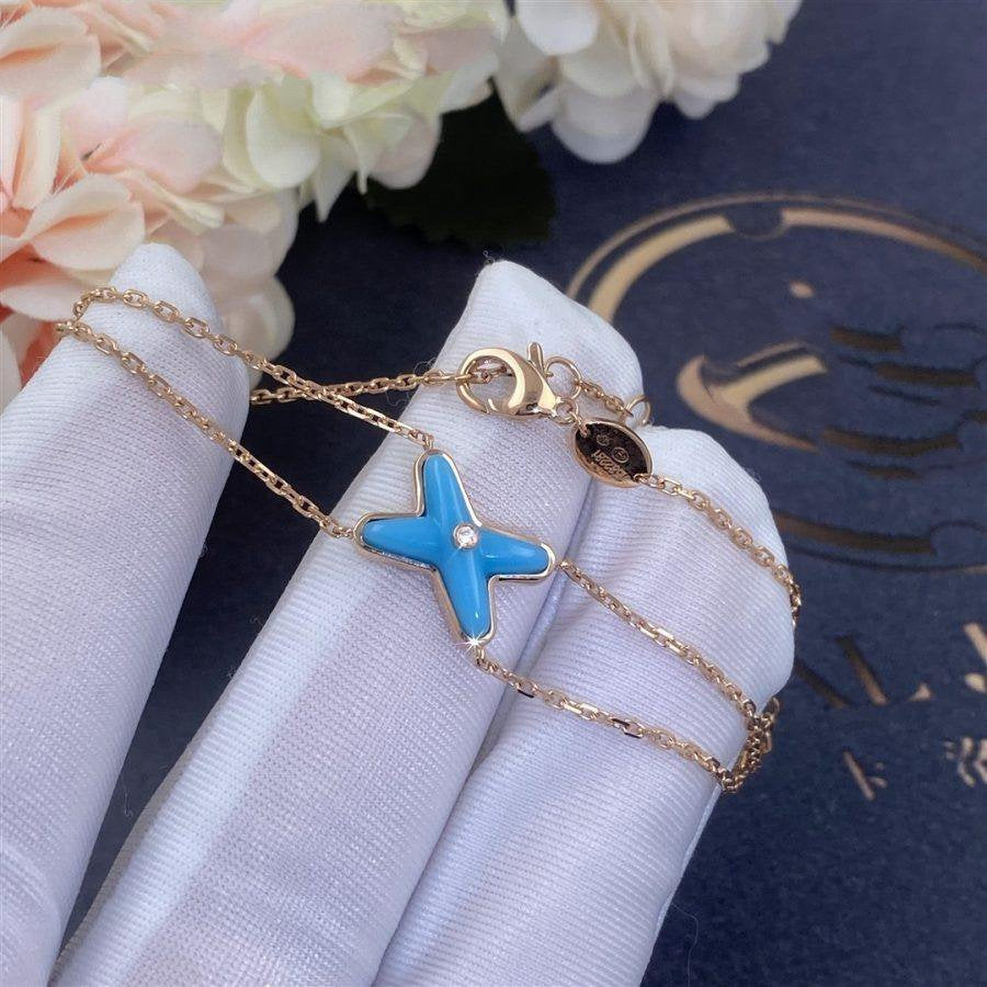 Jeux Bracelet Turquoise Rose Gold 1 Diamond – LUX VERSE Luxury Designer Fashion Outlet