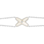 Jeux Bracelet White Mop Silver 1 Diamond – LUX VERSE Luxury Designer Fashion Outlet