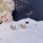 Jeux De Rose Gold Diamond Earrings – LUX VERSE Luxury Designer Fashion Outlet