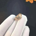 Jeux De Rose Gold Diamond Ring – LUX VERSE Luxury Designer Fashion Outlet