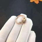 Jeux De Rose Gold Diamond Ring – LUX VERSE Luxury Designer Fashion Outlet