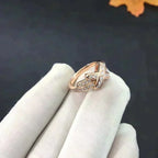 Jeux De Ring Rose Gold Diamond – LUX VERSE Luxury Designer Fashion Outlet