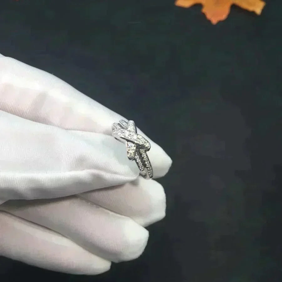 Jeux De Silver Diamond Ring – LUX VERSE Luxury Designer Fashion Outlet
