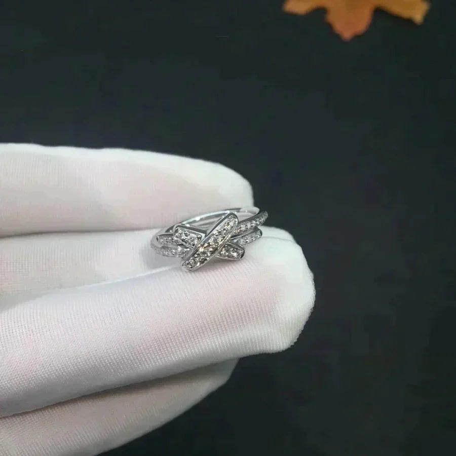 Jeux De Silver Diamond Ring – LUX VERSE Luxury Designer Fashion Outlet