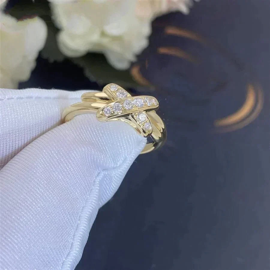 Jeux De Gold Diamond Ring – LUX VERSE Luxury Designer Fashion Outlet