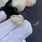 Jeux De Gold Diamond Ring – LUX VERSE Luxury Designer Fashion Outlet