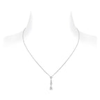 Josephine Silver Diamond Necklace – LUX VERSE Luxury Designer Fashion Outlet