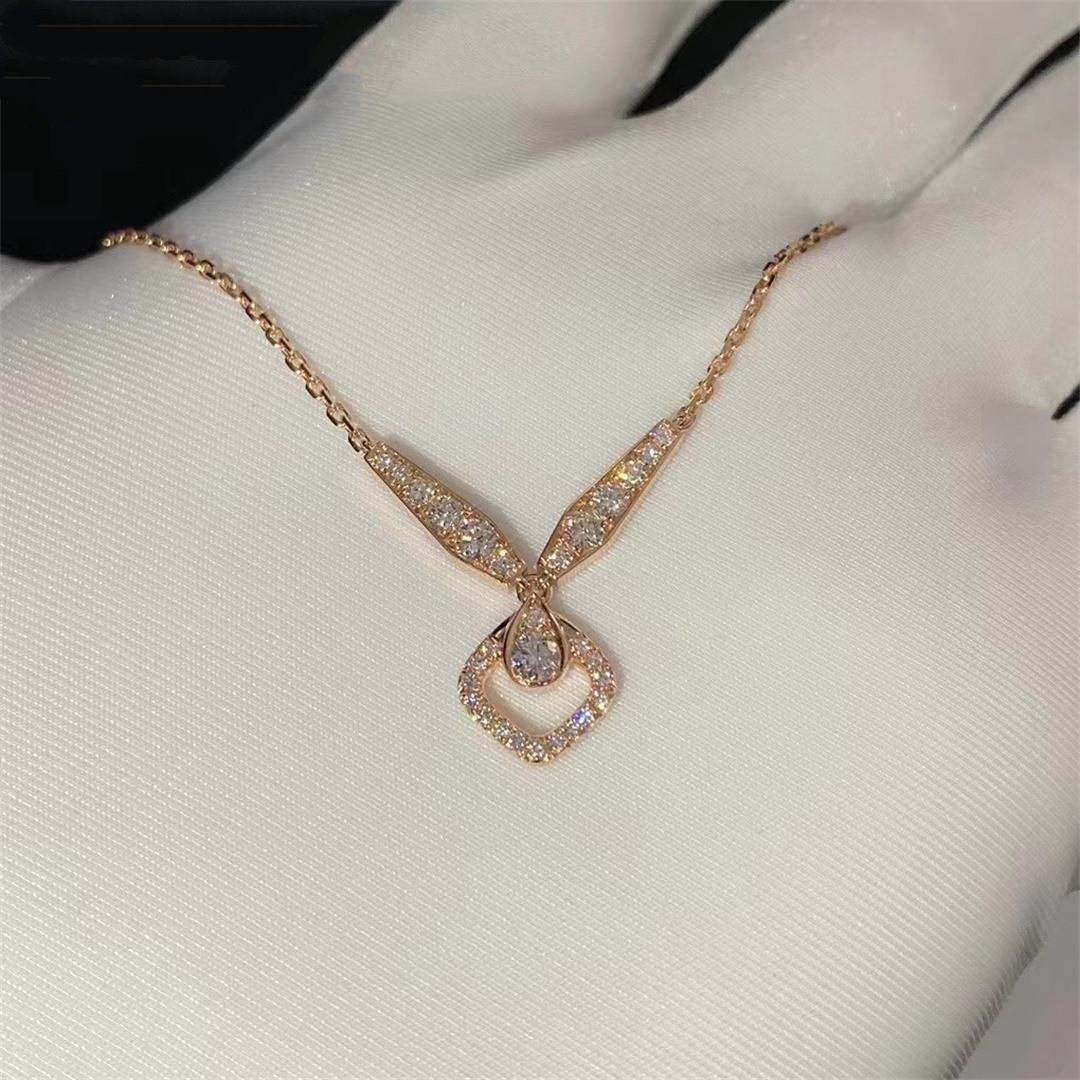 Josephine Gold Diamond Necklace – LUX VERSE Luxury Designer Fashion Outlet