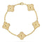 Clover Bracelet | Limited Edition - Hammered Gold