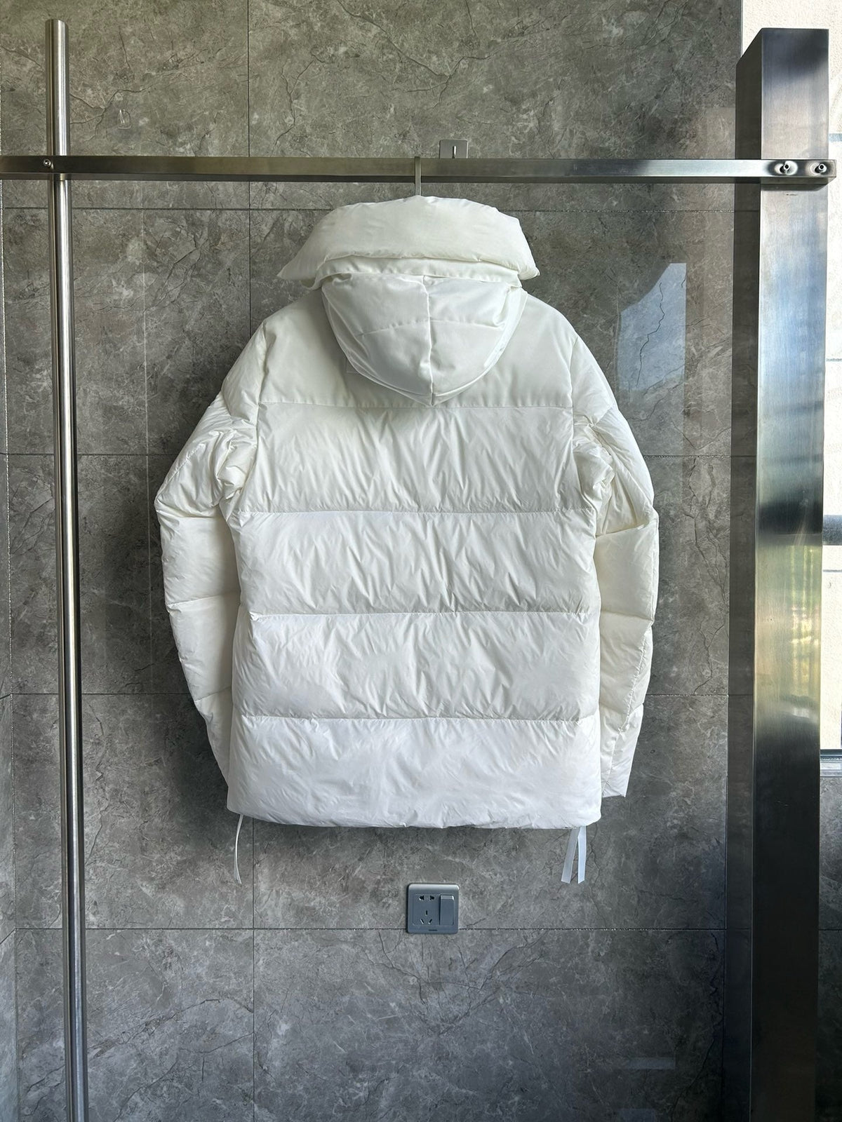 Black and White Parka - Men's