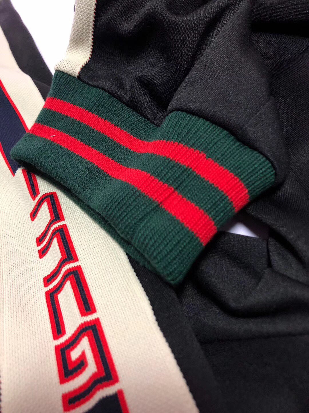 Black Jersey Side Stripe Track - Men's