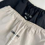 Grey Cotton Numeral Print Drawstring - Men's