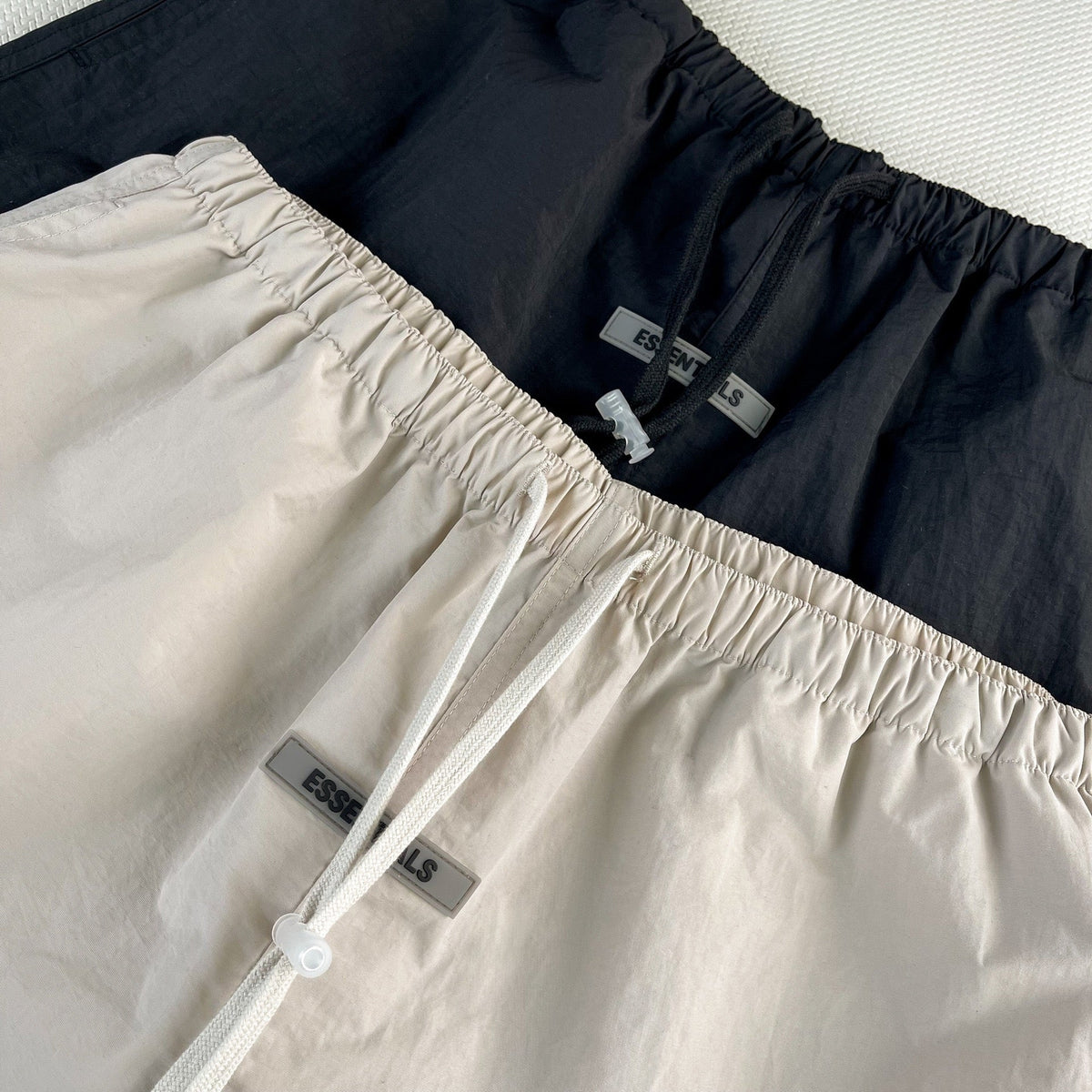 Grey Cotton Numeral Print Drawstring - Men's