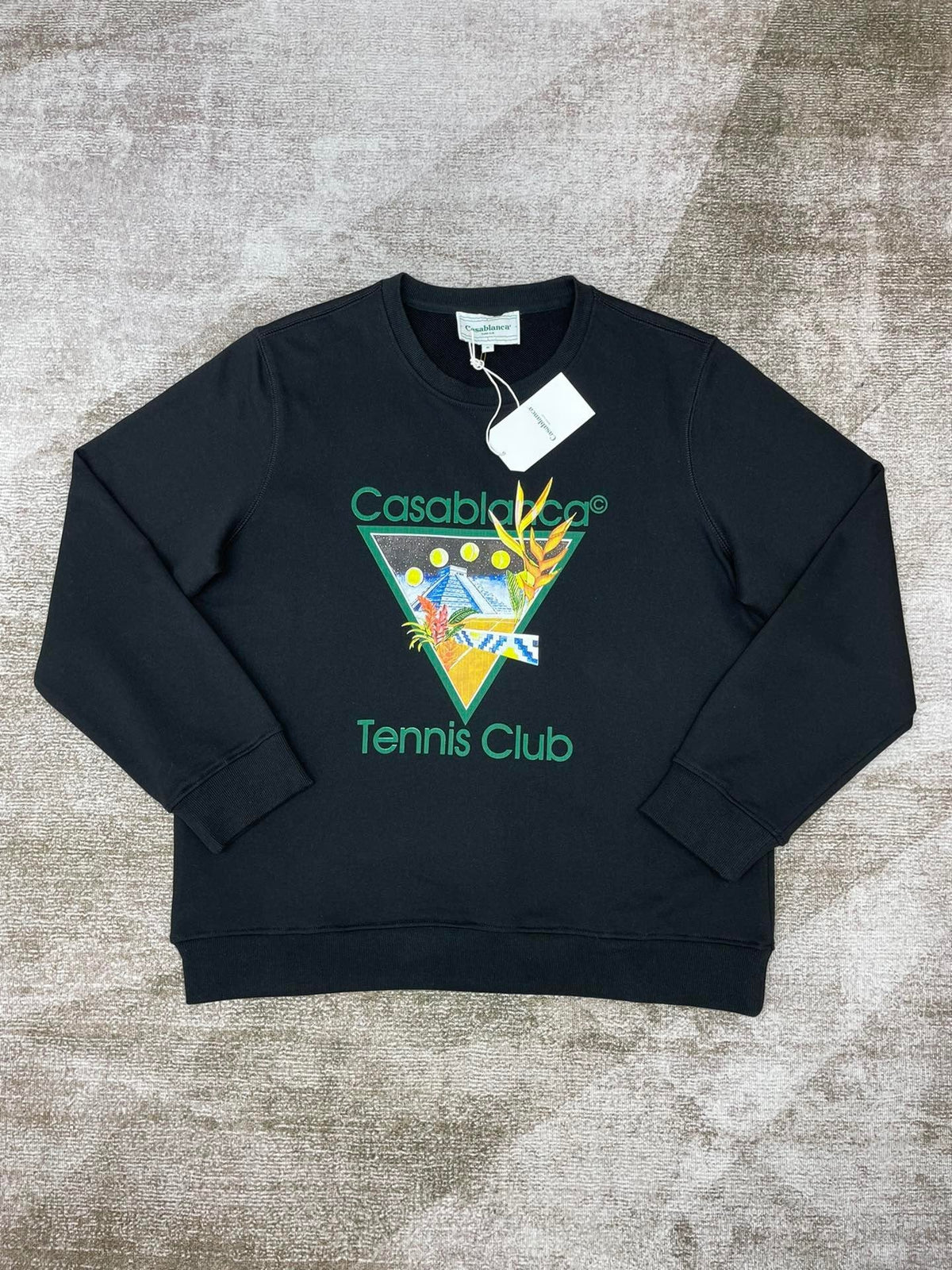 Navy Cotton Club Graphic Crewneck - Men's