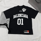 Black Jersey Numeral Short-Sleeve - Men's