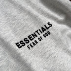 Grey Cotton Text Logo Short-Sleeve - Men's