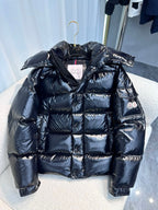 Black and White Puffer Jacket - Men's