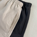 Grey Cotton Numeral Print Drawstring - Men's