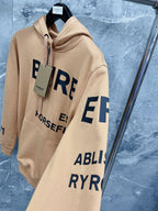 Black Cotton Text Print Pullover - Men's