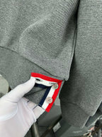 4-Bar Crewneck Grey Loopback - Men's