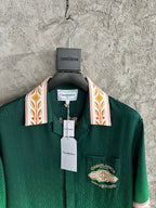 Green Crest Silk Shirt - Men's
