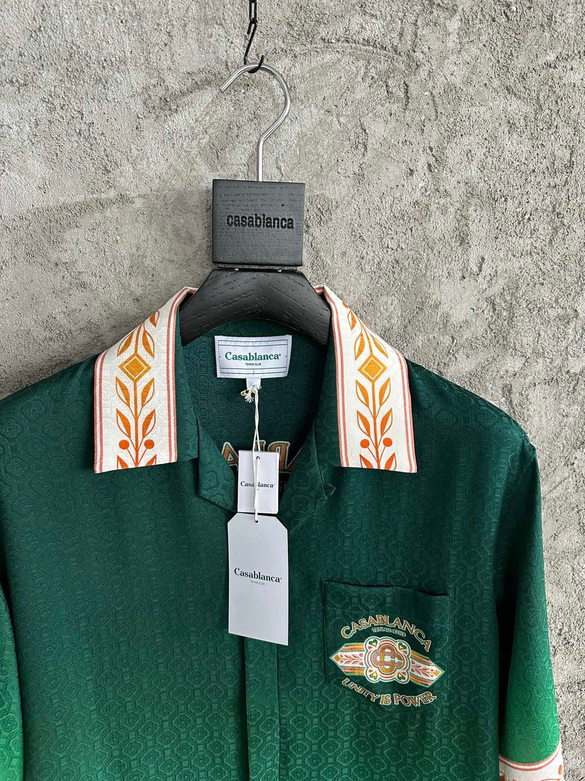 Green Crest Silk Shirt - Men's