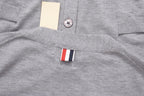 Grey Wool Four-Bar Cardigan - Men's